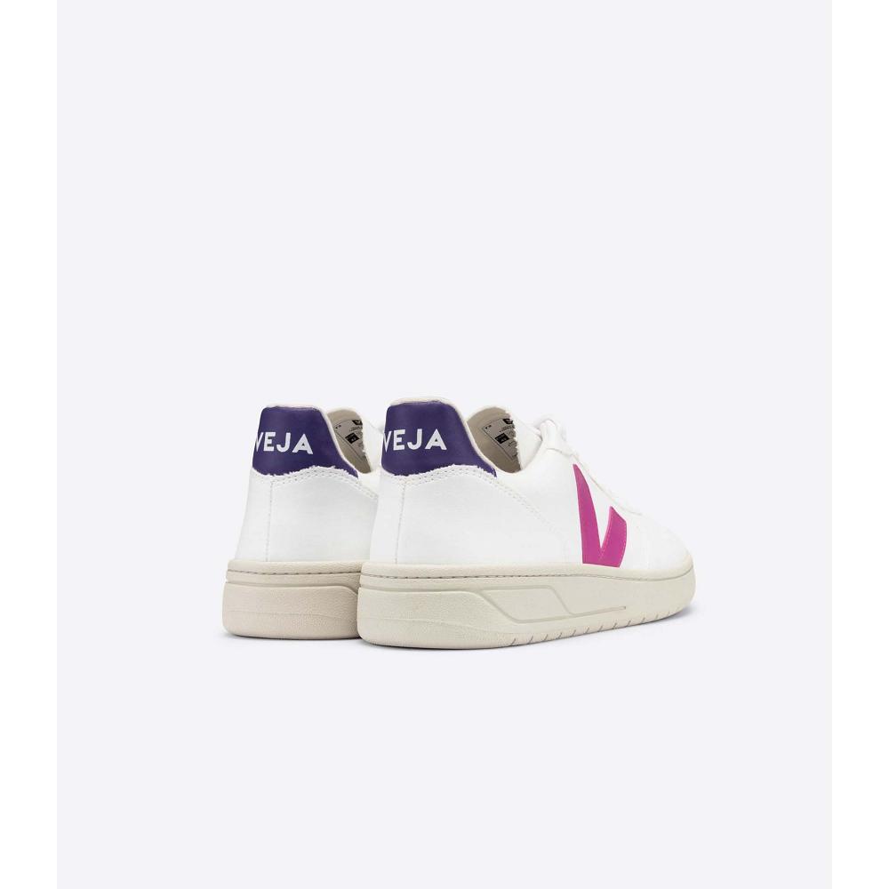 Women's Veja V-10 CWL Sneakers White/Purple | ZA 655ILH